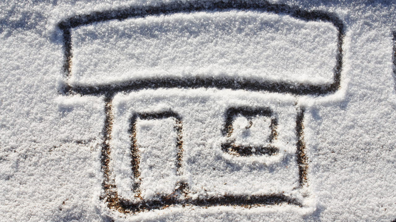 Ritning i snö