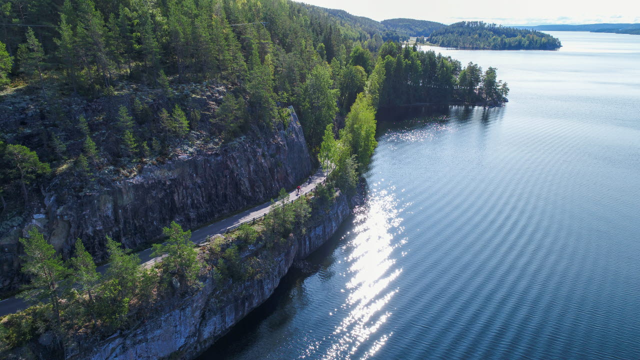 Vy över Älgtången och Västra silen