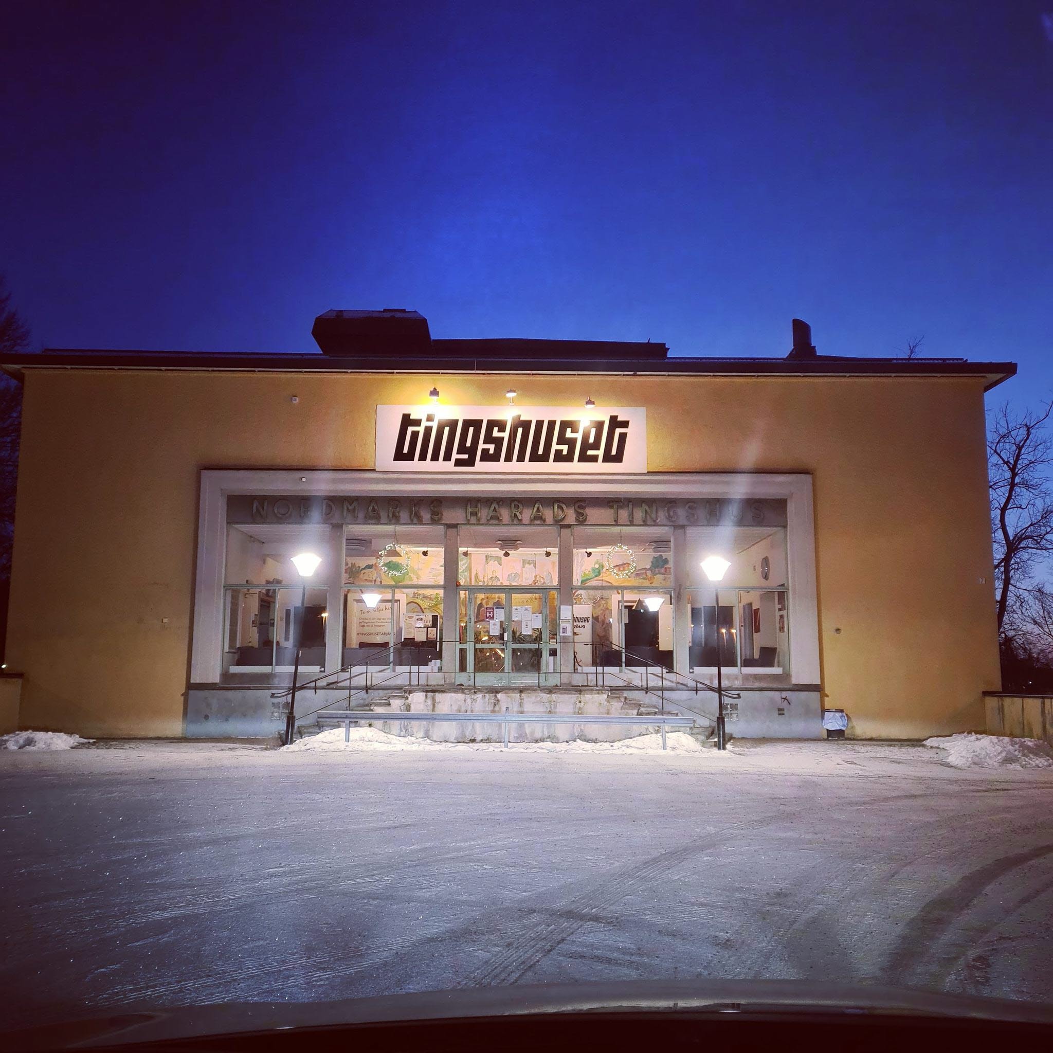Ingången till fritidsgården Tingshuset i Årjängs kommun