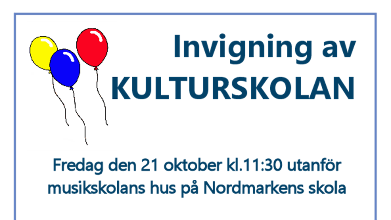 Invigning av musikskolan