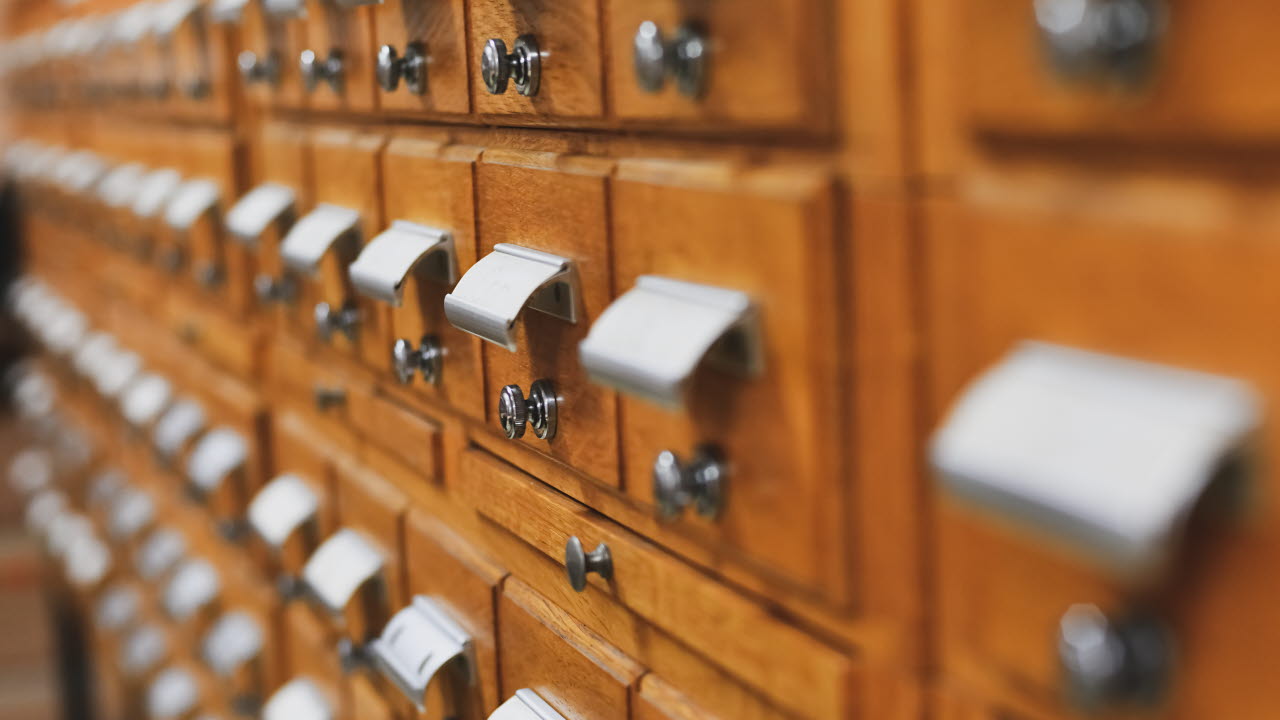 Analogt biblioteksregister