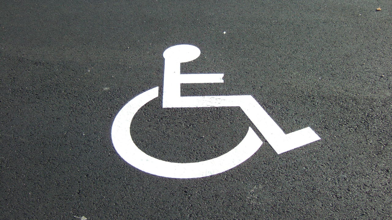 Bild på parkering för rörelsehindrad