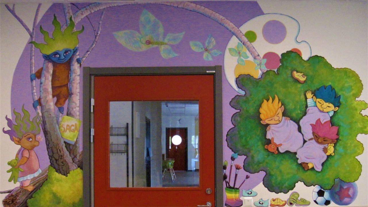 Den lila portalen i förskolan Paletten